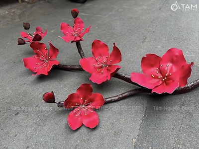 Cành mai đào Bonsai khổng lồ nhiều màu [Thủ công - Nhẹ] D180cm CANHHOA-10